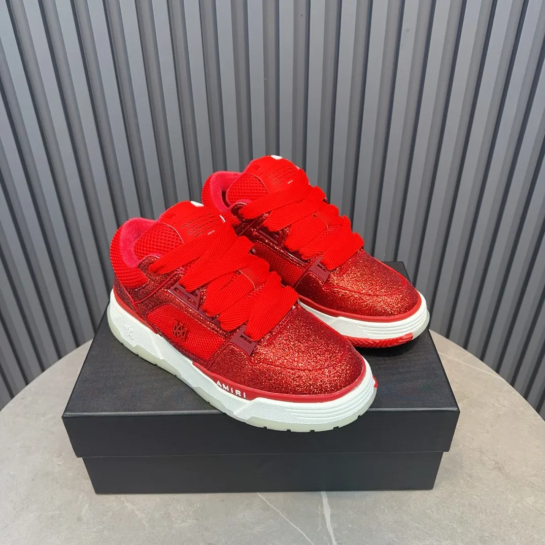 Men's shoes 💰660💰 AMIRI AMIRI trendy brand hot sale 🔥 Available all year round, couples 💑 Official website synchronization Imported fabrics 1⃣️ vs 1⃣️ replica, original factory special original sole, 35-45 (45. non-refundable)